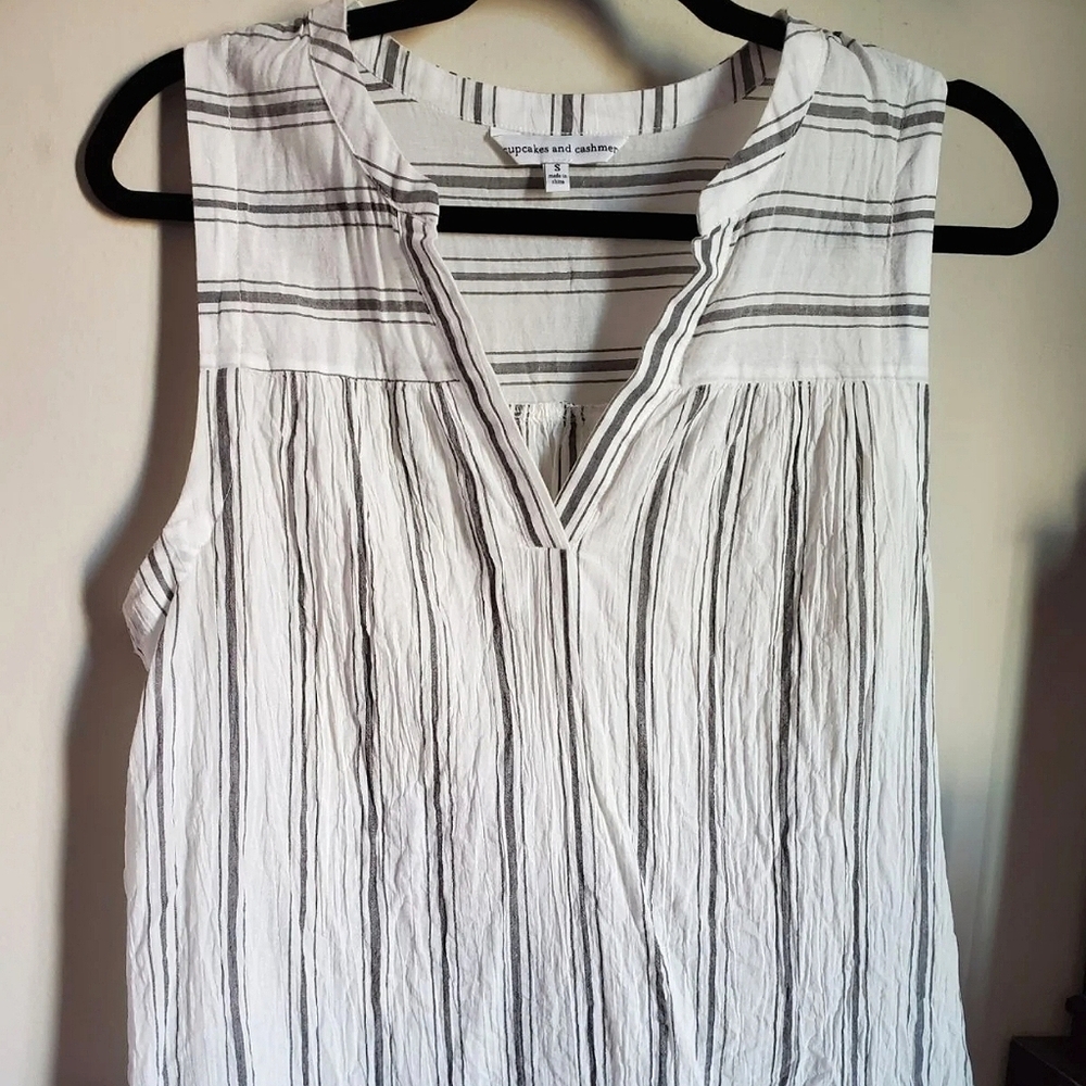 Cupcakes & Cashmere Striped Tank